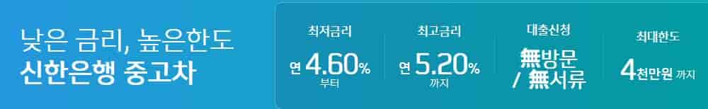 신한카드-중고차-대출
