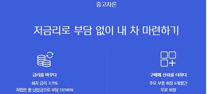 현대카드-중고차-금리